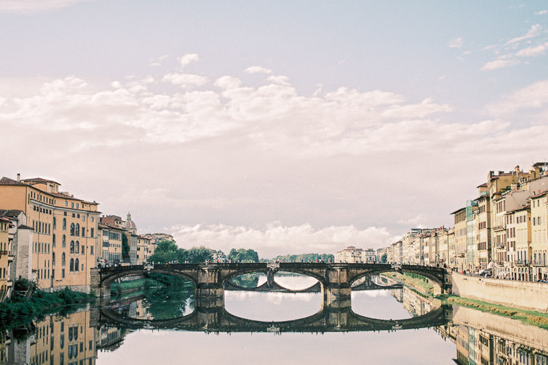 Most Florencja Ponte alla Carraia Fuji 400h