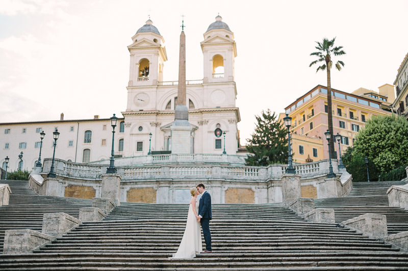 Sesja Ślubna Hiszpańskie Schody Rzym Fotograf Ślubny Oswald Małachowski